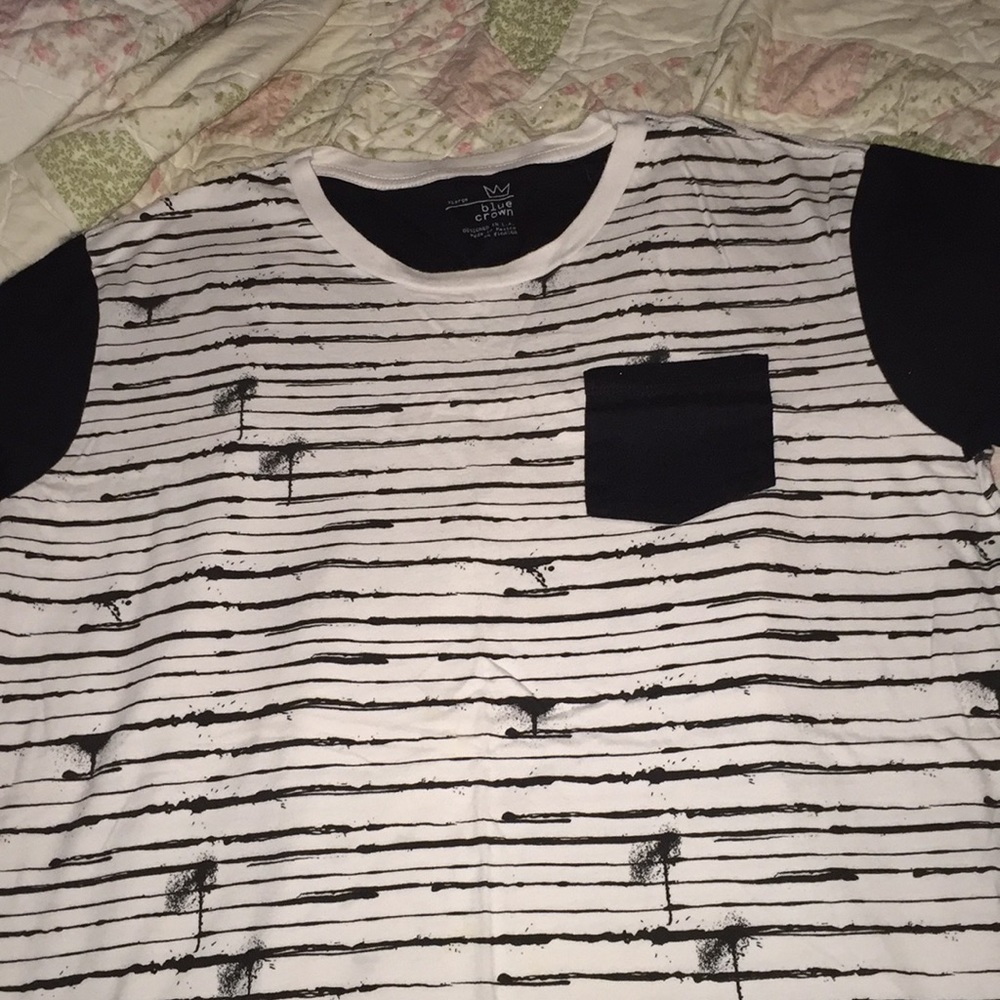 Blue Crown Barbed Wire Stripe Tee